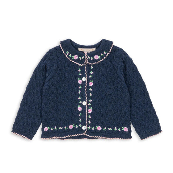 KONGES SLOJD ROSIER CARDIGAN ENSIGN BLUE
