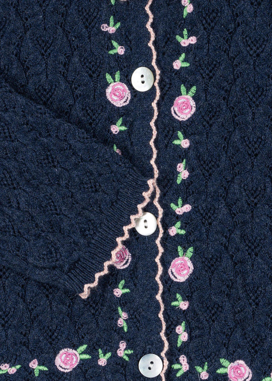KONGES SLOJD ROSIER CARDIGAN ENSIGN BLUE