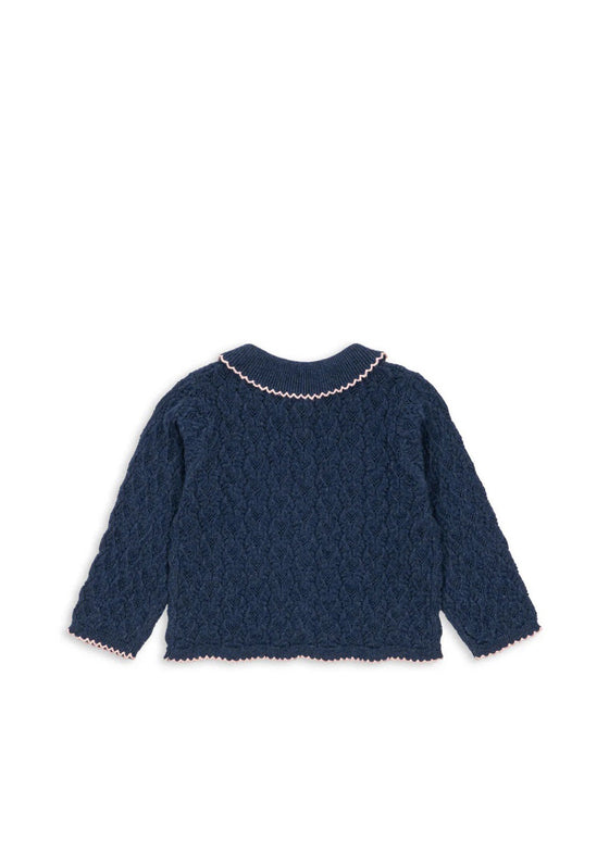 KONGES SLOJD ROSIER CARDIGAN ENSIGN BLUE