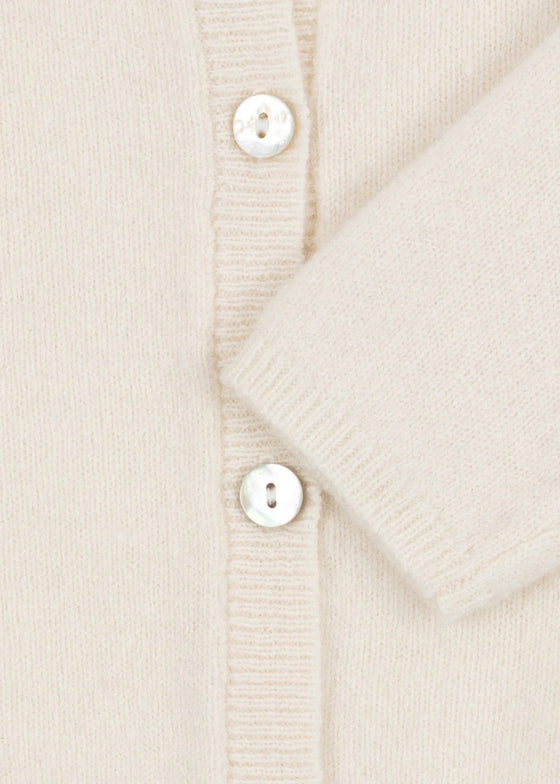 KONGES SLOJD SAVORA CARDIGAN ANTIQUE WHITE