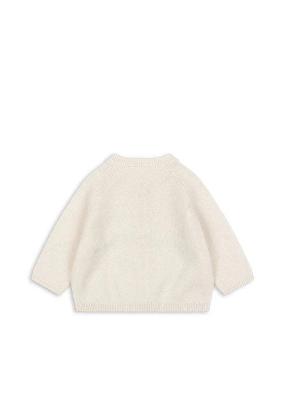 KONGES SLOJD SAVORA CARDIGAN ANTIQUE WHITE