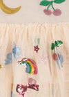 KONGES SLOJD YVONNE PUFF DRESS RAINBOW TWINKLE