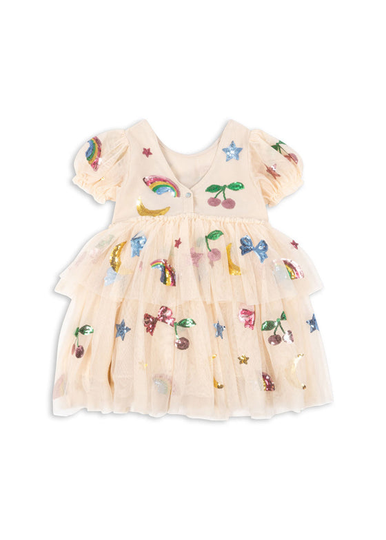 KONGES SLOJD YVONNE PUFF DRESS RAINBOW TWINKLE