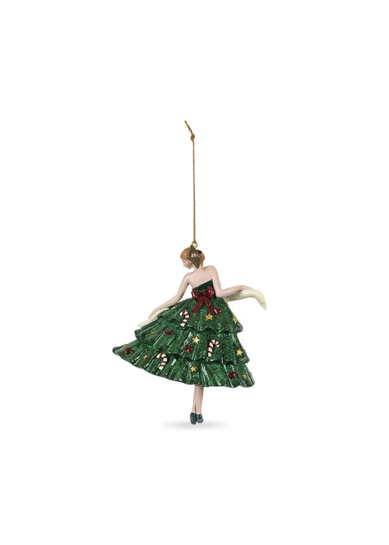 CHRISTMAS TREE BALLERINA DECORATION