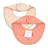 2 Pack Bibs - Coeur Lantana/Teddy Coeur