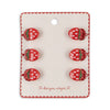Konges Slojd 6 Pack Mini  Strawberry Hair Claws