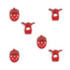 Konges Slojd 6 Pack Mini  Strawberry Hair Claws