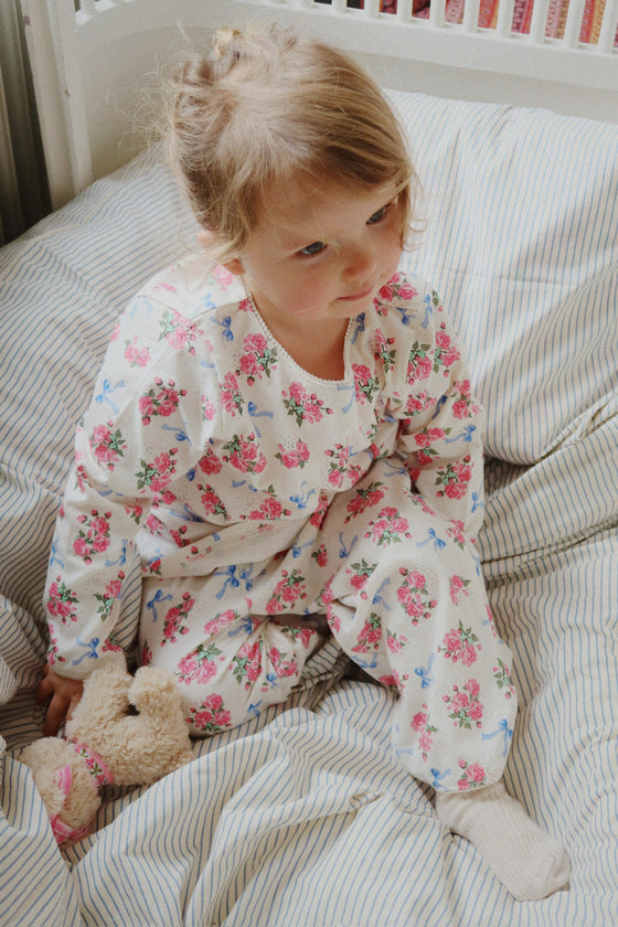 Konges Slojd GIO BOW PYJAMA SET BELLA ROSITA