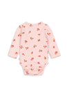 Konges Slojd LONG SLEEVED NEWBORN BODY ROSA PINK