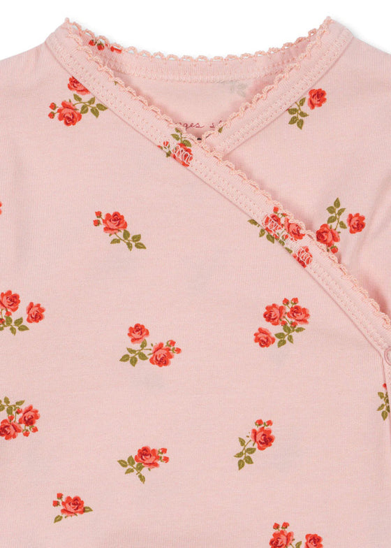 Konges Slojd LONG SLEEVED NEWBORN BODY ROSA PINK