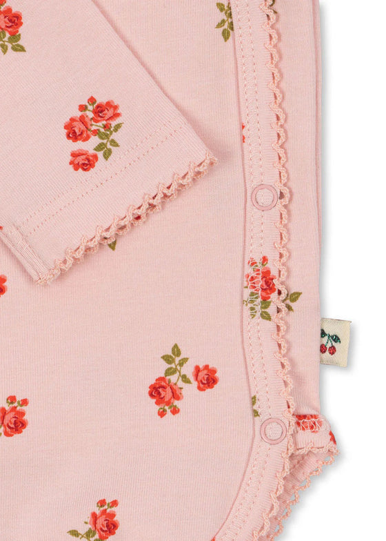 Konges Slojd LONG SLEEVED NEWBORN BODY ROSA PINK
