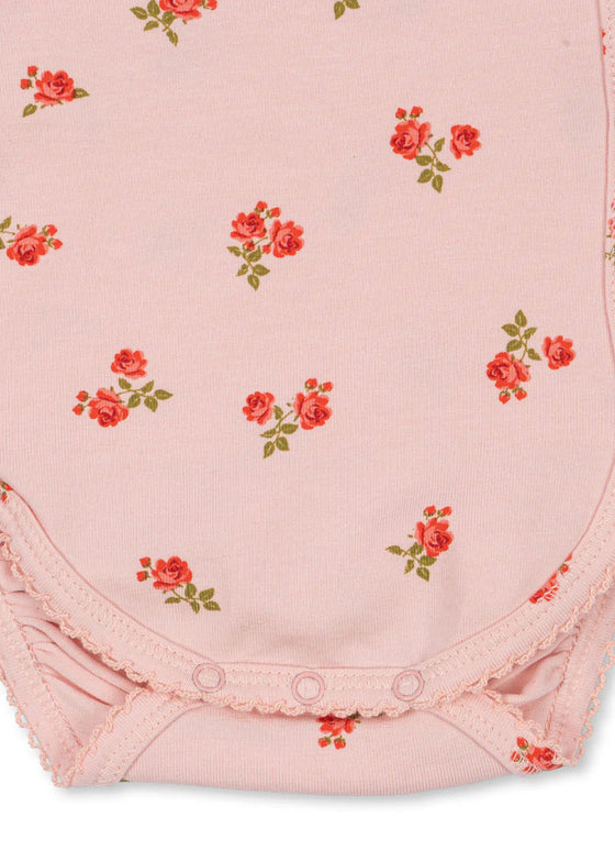 Konges Slojd LONG SLEEVED NEWBORN BODY ROSA PINK