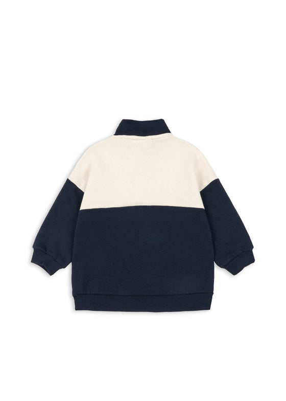 Konges Slojd LOUPY LOU HALF ZIP SWEAT TOTAL ECLIPSE