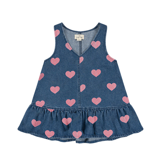 Konges Slojd MAGOT DRESS BON COEUR PINK