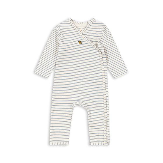 Konges Slojd NEWBORN ONESIE STRIPE BLUIE