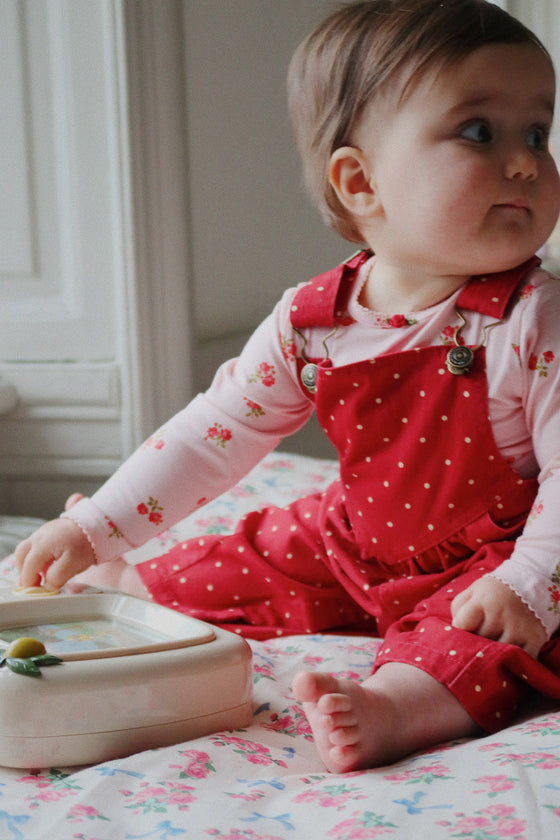Konges Slojd NOLA DUNGAREES STRAWBERRY DOT
