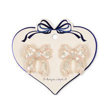  Konges Slojd SEQUIN BOW HAIR CLIP 2 PACK CAMEO ROSE