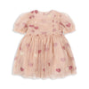 Konges Slojd TULLIE DRESS HEART ROSE GLITTER