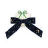 Konges Slojd VELVET BOW HAIR CLIP NAVY NIGHT