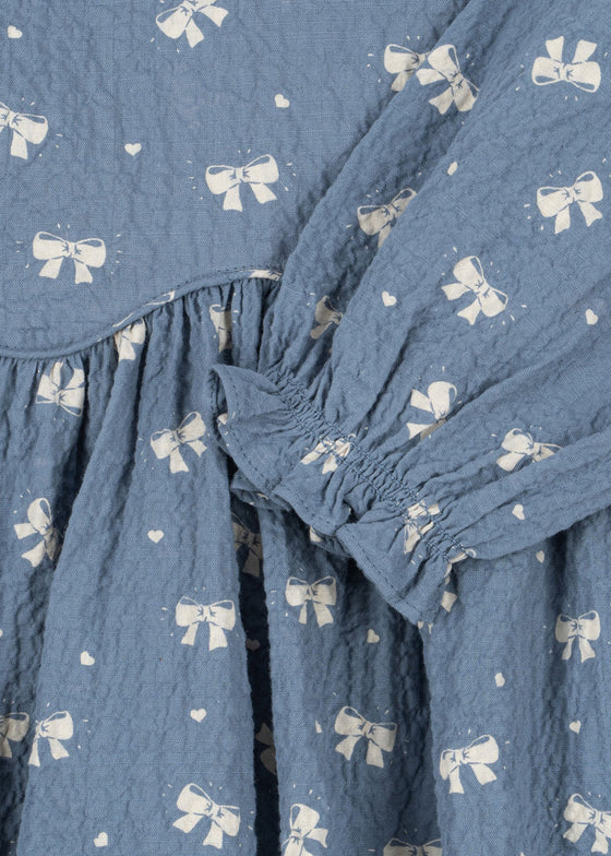 Konges Slojd VIDA DRESS BOUCLE BLUE
