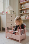 Konges Slojd WOODEN DOLL BED PINK