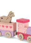 Konges Slojd WOODEN UNICORN TRAIN PINK