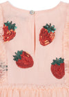 Konges Slojd Yvonne Frill Dress Strawberry Rose