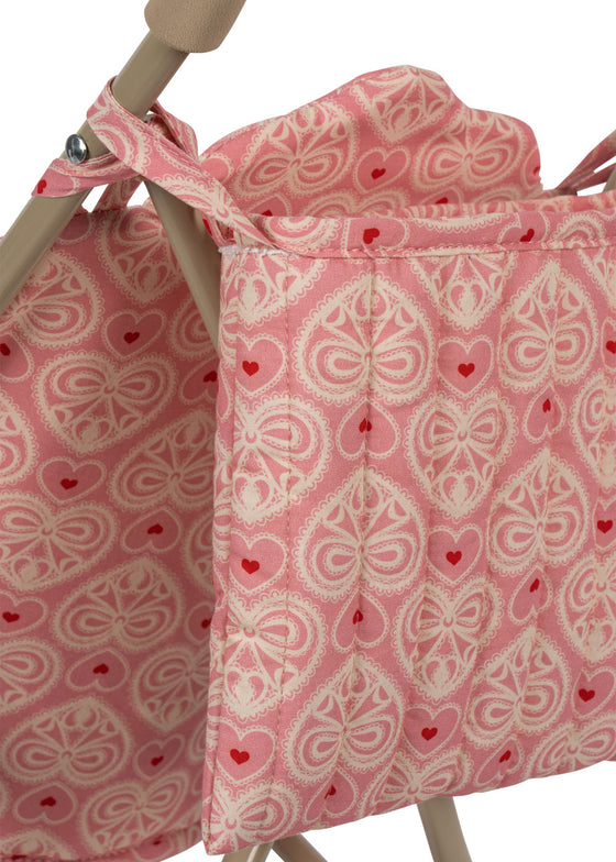 DOLL STROLLER - LACY PINK