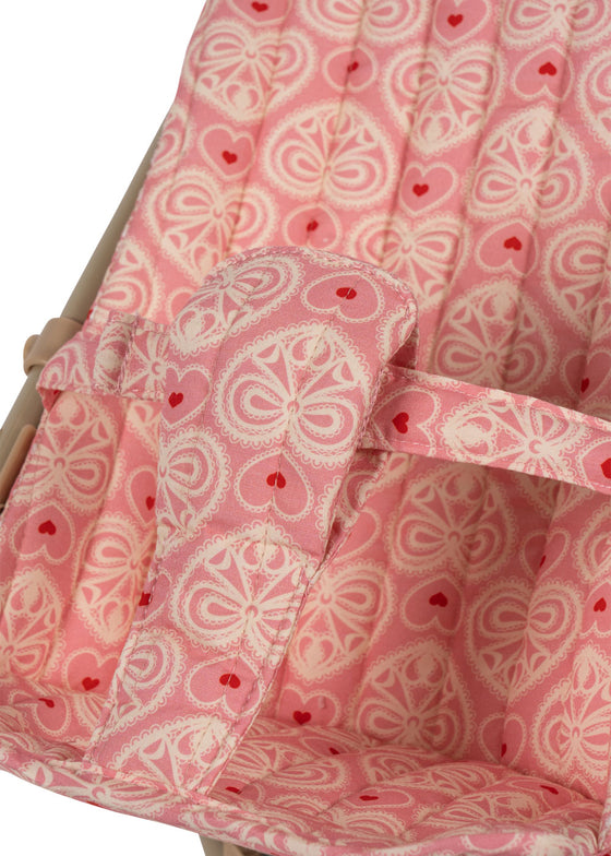 DOLL STROLLER - LACY PINK