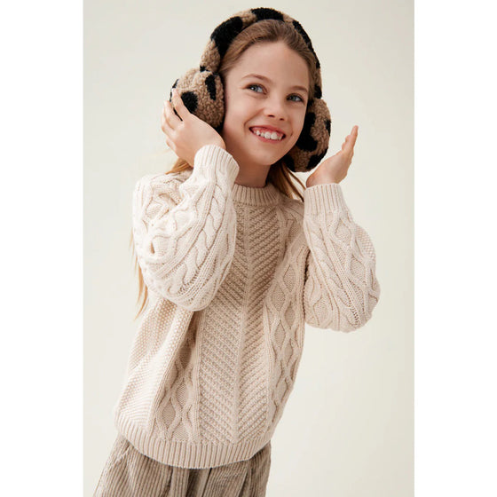 Albero Pile Earwarmers - Mega leo / Oat mix