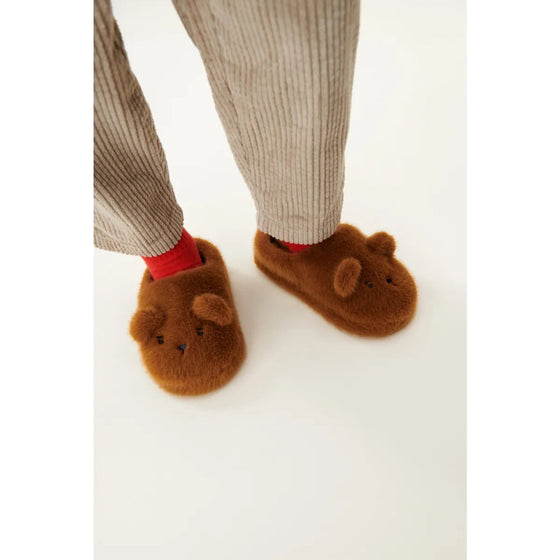 Liewood Aviaja Bear Slippers Golden caramel