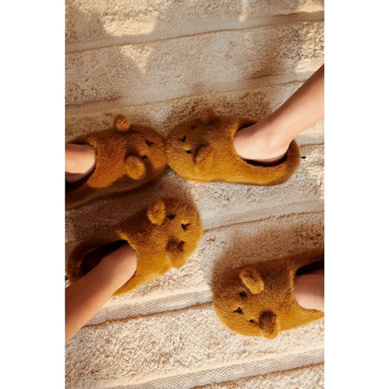 Aviaja Bear Slippers - Golden caramel