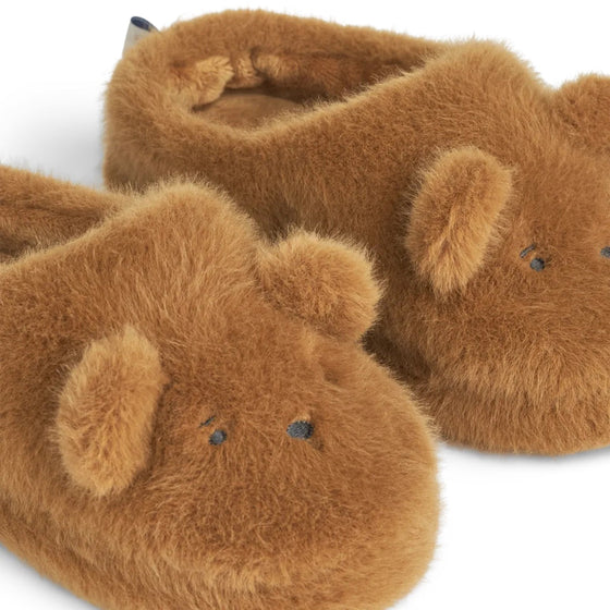 Aviaja Bear Slippers - Golden caramel