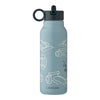 Liewood Falk Water Bottle 350 ml Race Cars Beach Blue