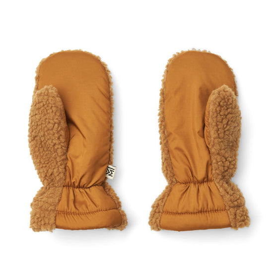 Liewood Grethe Pile Gloves Golden caramel