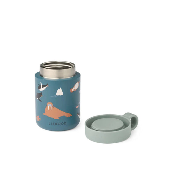 Liewood Kiani Printed Food Jar Arctic Sea Ocean view