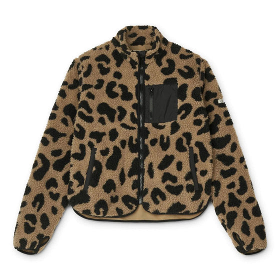 Liewood Nelson Adult Pile Jacket Mega leo Oat mix