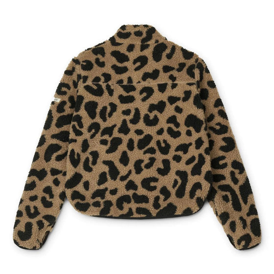 Liewood Nelson Adult Pile Jacket Mega leo Oat mix