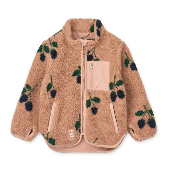 Liewood Nolan Pile Jacket Berry Pale Tuscany
