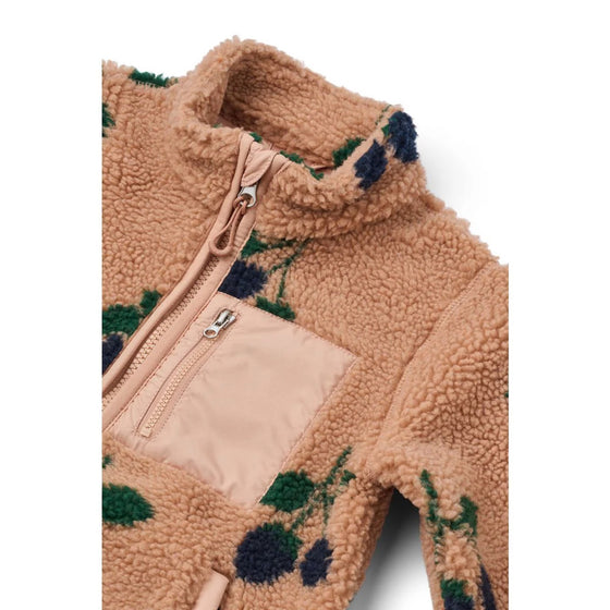 Liewood Nolan Pile Jacket Berry Pale Tuscany
