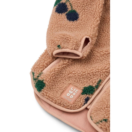 Liewood Nolan Pile Jacket Berry Pale Tuscany