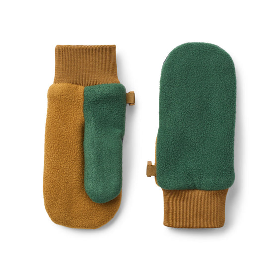Liewood Solar Fleece Gloves Classic green navy