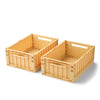 Liewood Weston Storage Box M Lemon yellow 2 pack