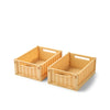 Liewood Weston Storage Box S Lemon yellow 2 pack