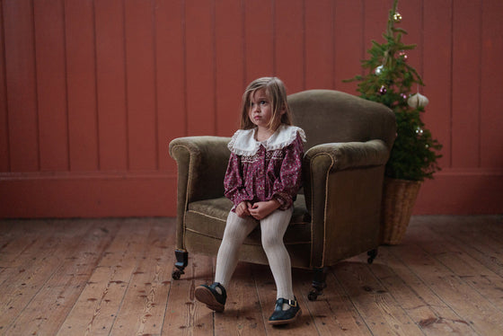 Little Cotton Clothes Emille Romper Clove Floral