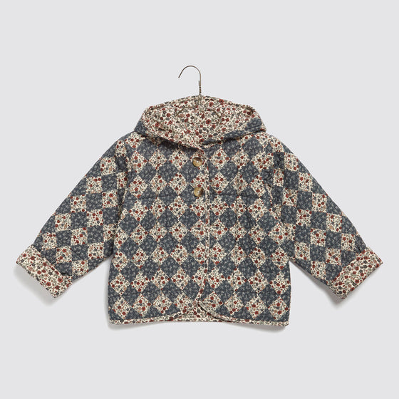 Little Cotton Clothes Jojo Reversible Jacket Harelquin Floral