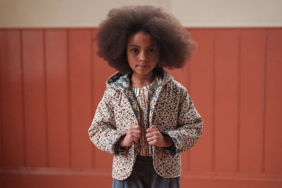 Little Cotton Clothes Jojo Reversible Jacket Harelquin Floral