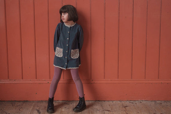 Little Cotton Clothes Jules Dress Velvet Juniper
