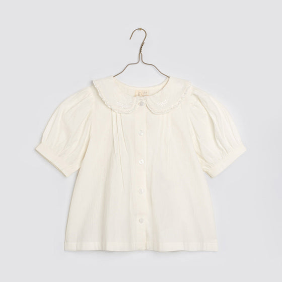 Little Cotton Clothes Organic Gabriella Blouse Off white