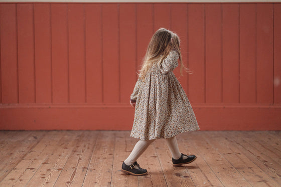 Little Cotton Clothes Organic Pointelle Maya Dress Prairie Floral